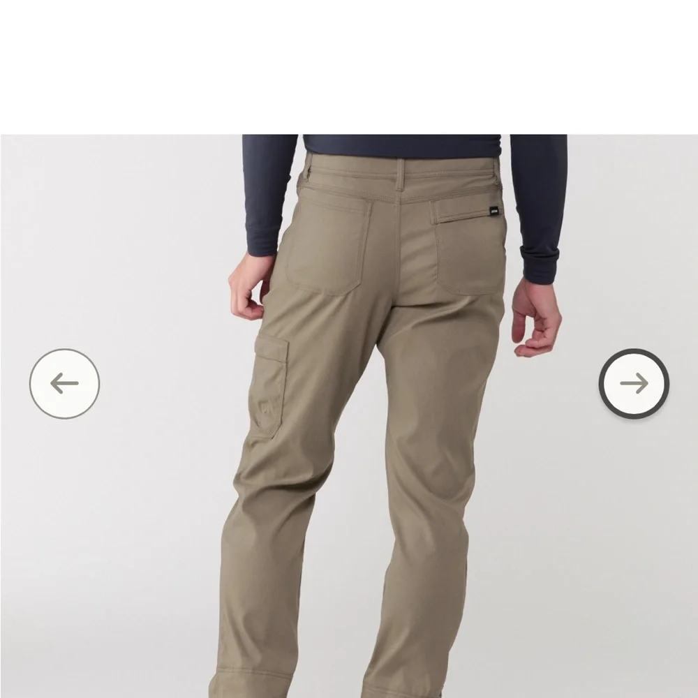 PrAna Stretch Zion Standard Pants size Large (36x32 long). Great condition. - Picture 5 of 8